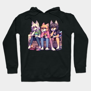 furry fandom - furryart anthro furry fandom Hoodie